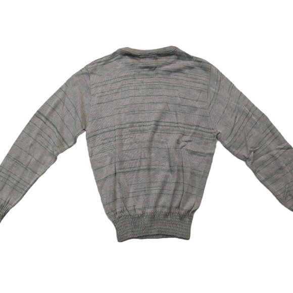 Vintage 1980s SIGN OF THE TIMES Olive Green Knit Crewneck Sweater - Picture 7 of 8